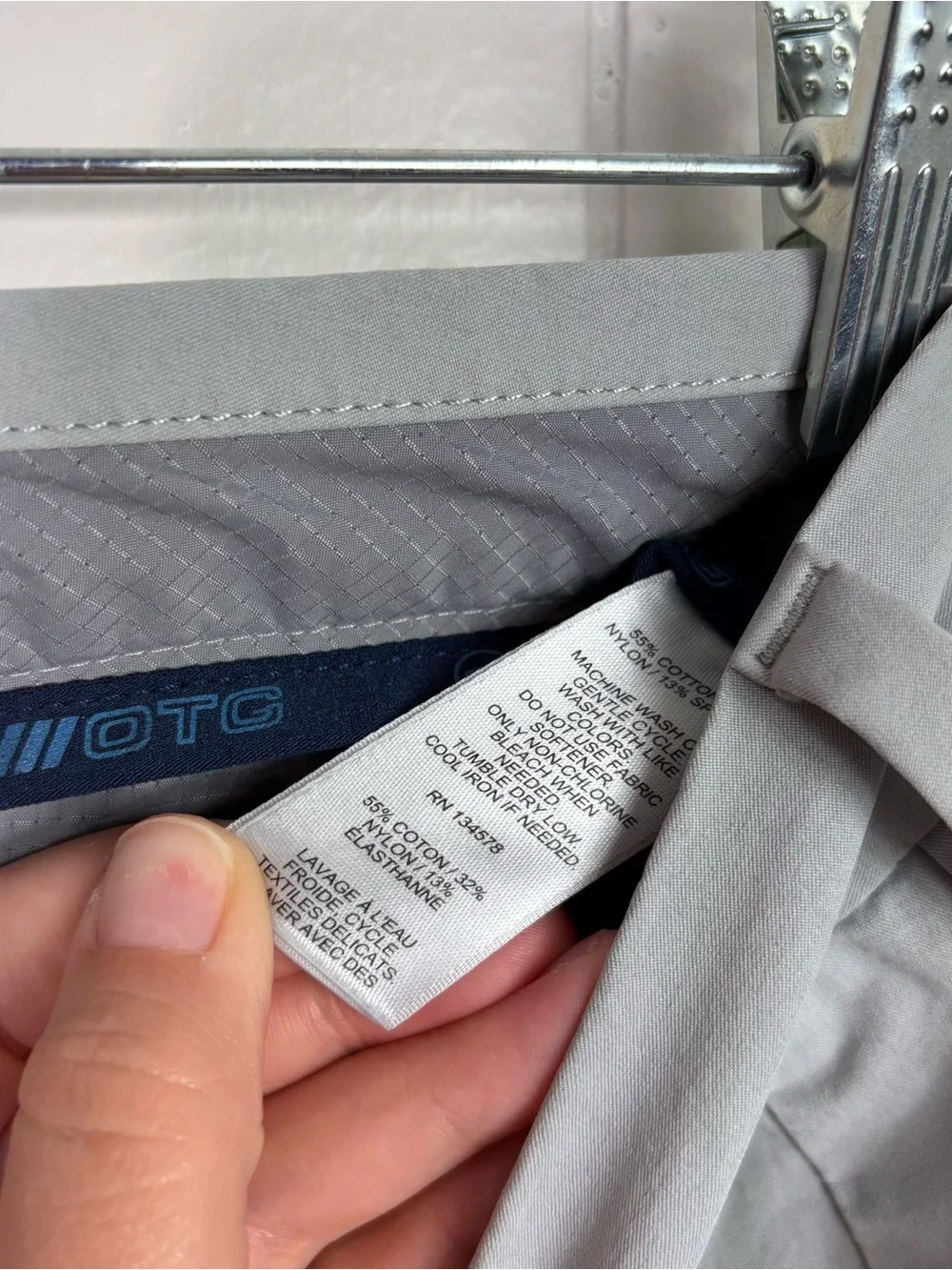 Vineyard Vines Performance On-The-Go Pants Original Fit Light Gray 40x32 Chino